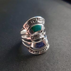 Peruvian 950 Sterling Silver Ring